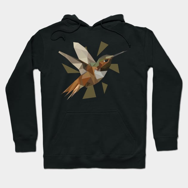 birds lowpoly art Hoodie by Amartwork